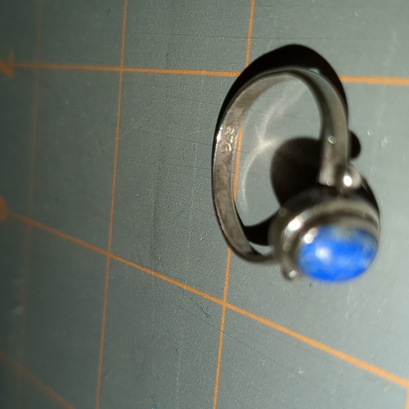 Sterling Silver and lapis lazuli ring - Picture 3 of 4